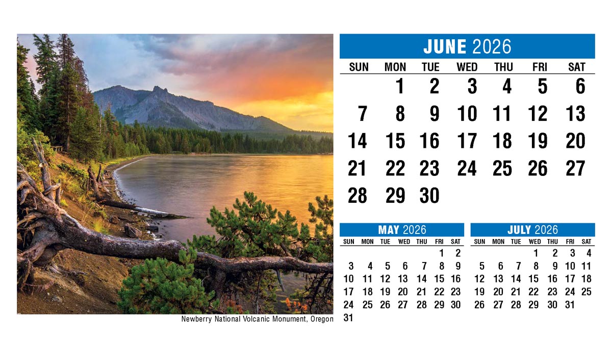 Galleria Scenes of America Promotional Desk Calendar (Eng) - 2026